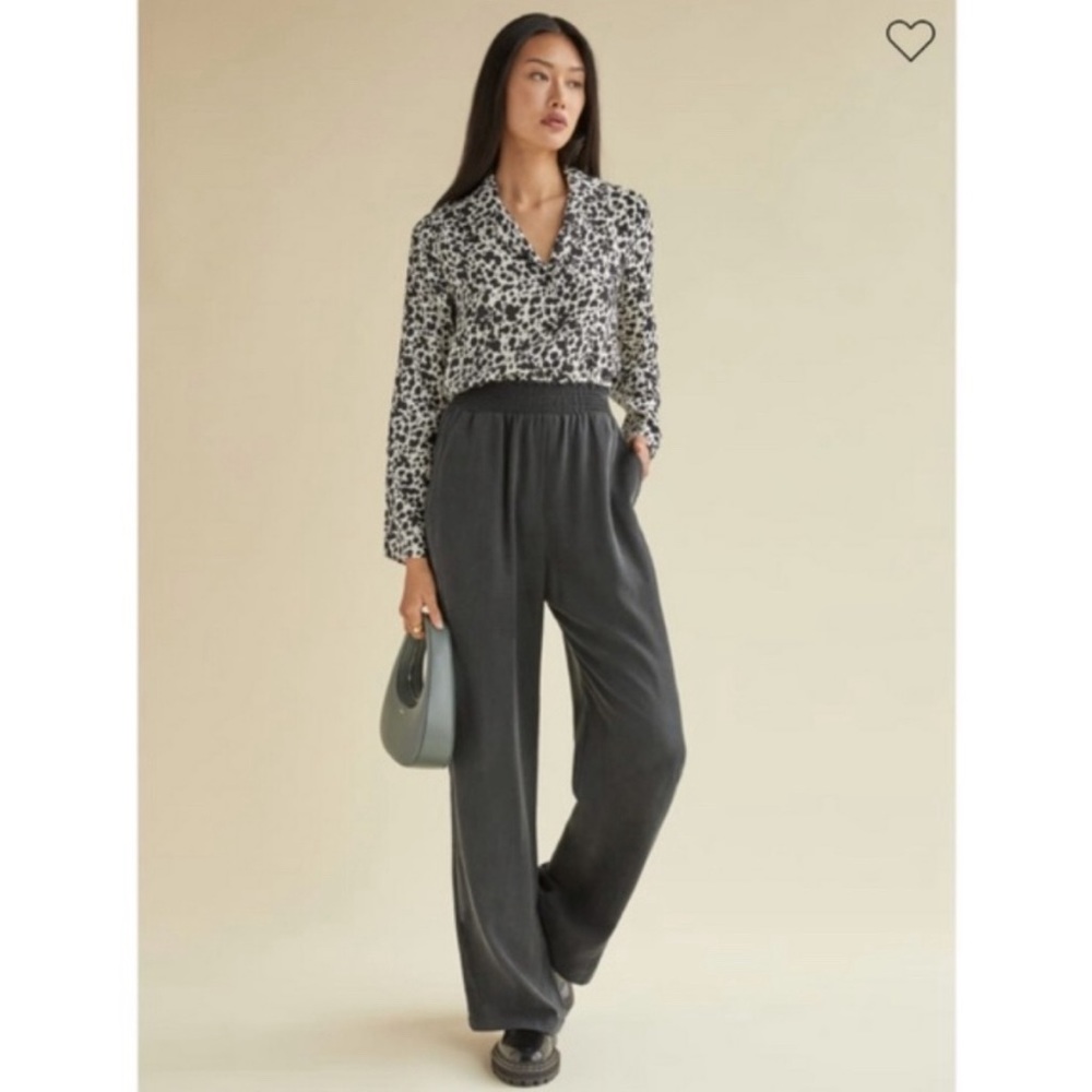 Reformation Luciano Pant (Black, Small)